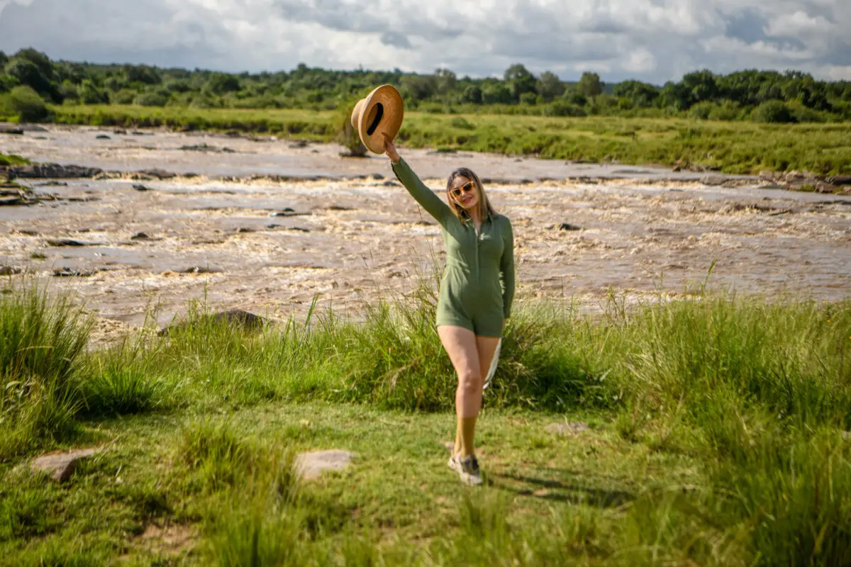 guest exploring the masai mara